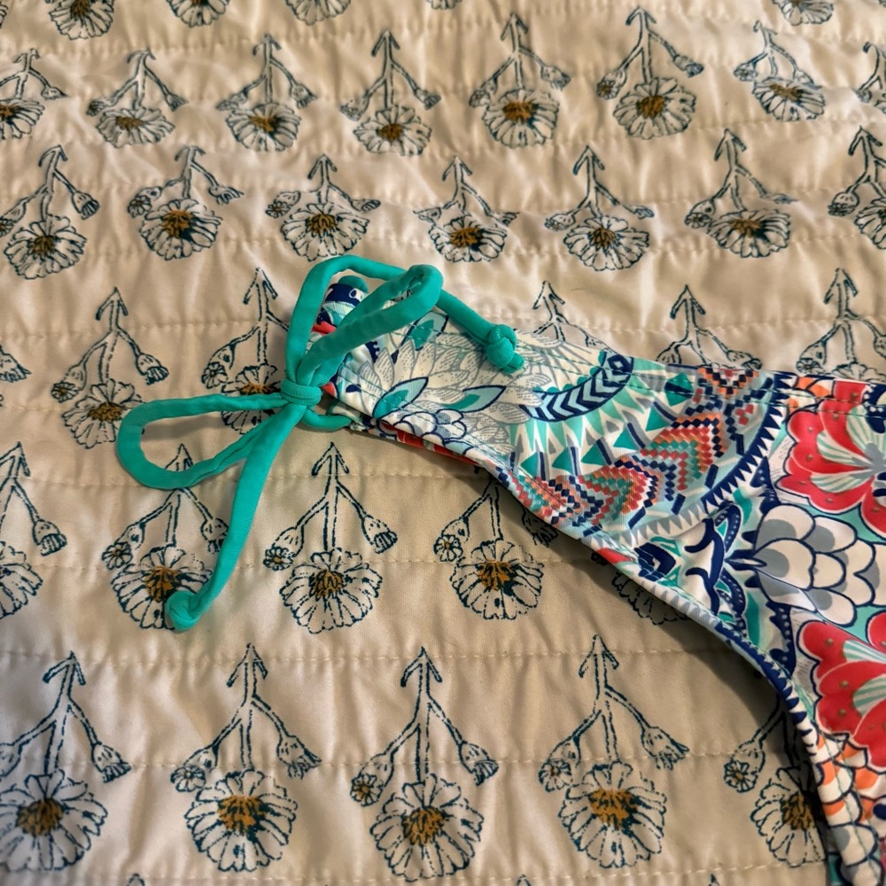 Colorful Floral Patterned Bikini Bottom - Picture 10 of 10
